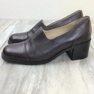 Ariat Women's Brown Leather dress Block Heel Shoes